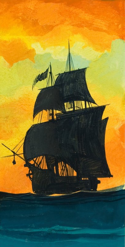 Sailing Ship by Ron Embleton