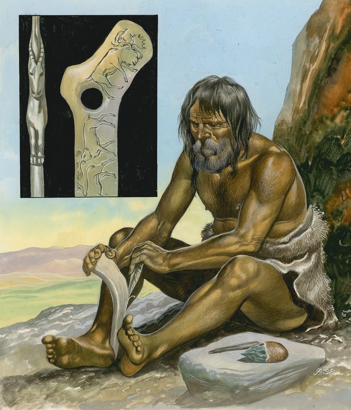 Stone Age Man by Ron Embleton