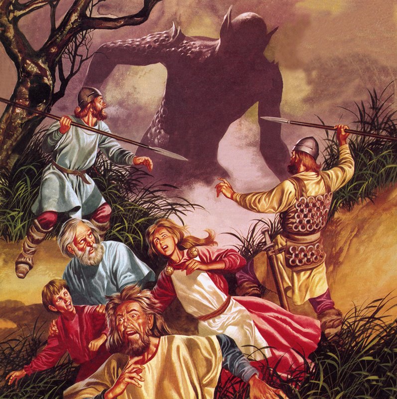 The Legend of Beowulf: Grendel -- Terror from the Marshes by Ron Embleton