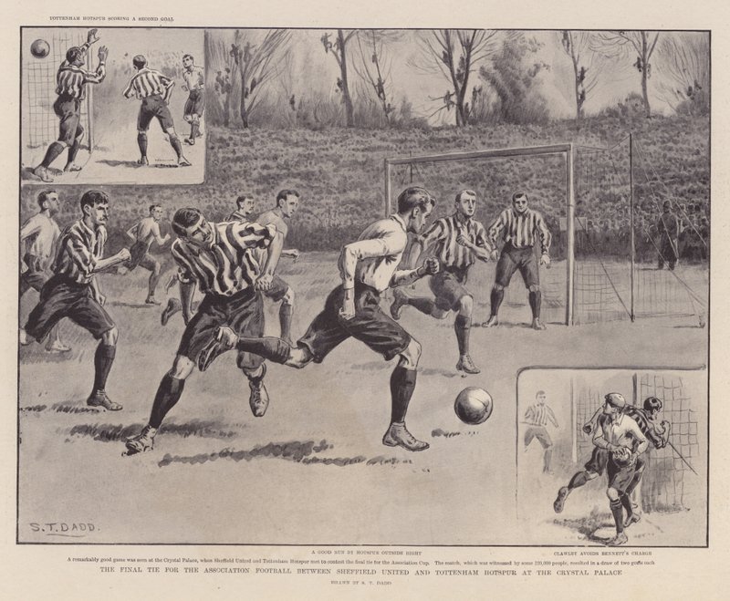 The final tie for the association football by S.T. Dadd
