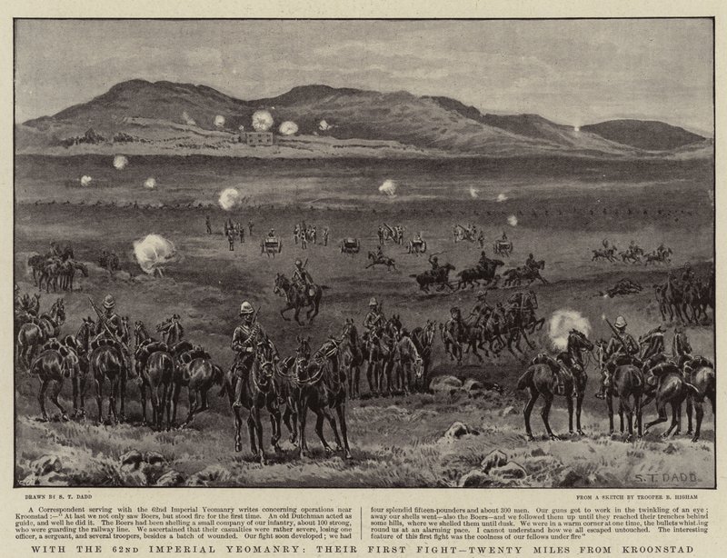 With the 62nd Imperial Yeomanry, Their First Fight, Twenty Miles from Kroonstad by S.T. Dadd