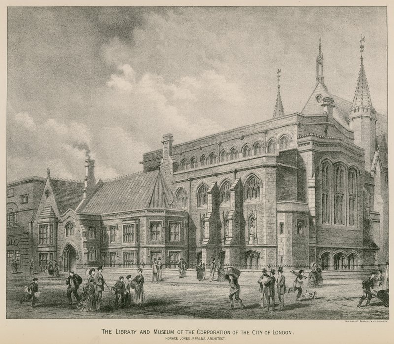 The Library and Museum of the Corporation of the City of London; Guildhall by S. Rosenthal