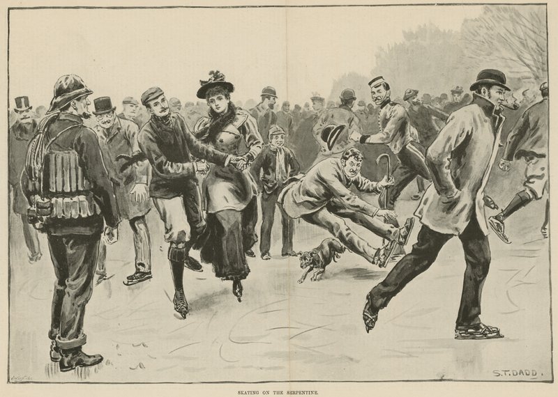 Skating on the Serpentine by S. T. Dadd