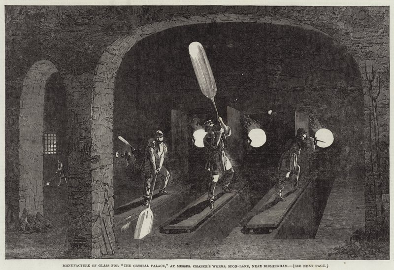 Manufacture of Glass for The Crystal Palace, at Messers Chance