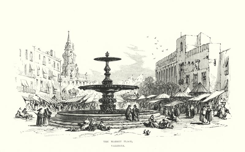 The Market Place, Valencia by Samuel Read