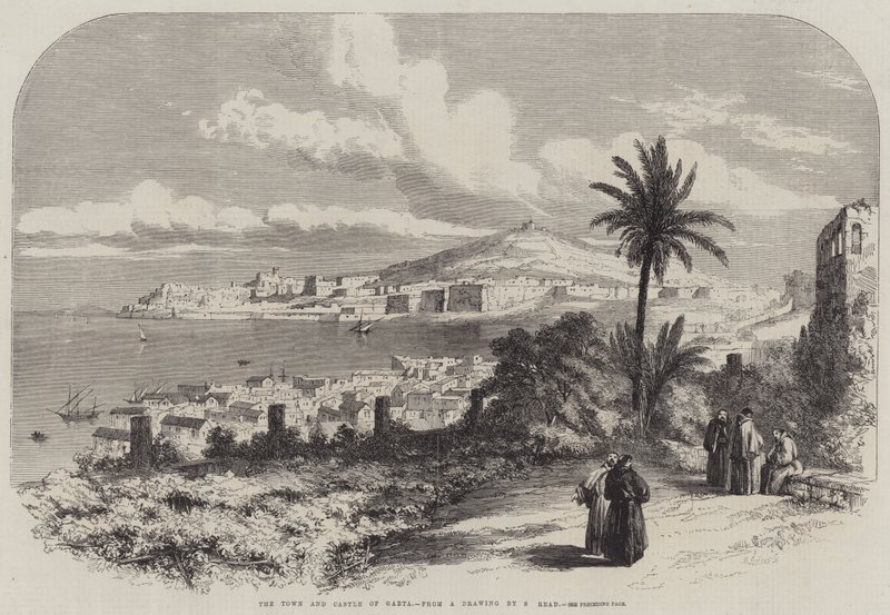 The Town and Castle of Gaeta by Samuel Read