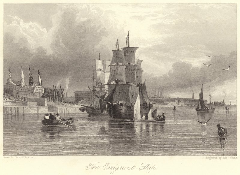 The Emigrant, Ship by Samuel (after) Austin