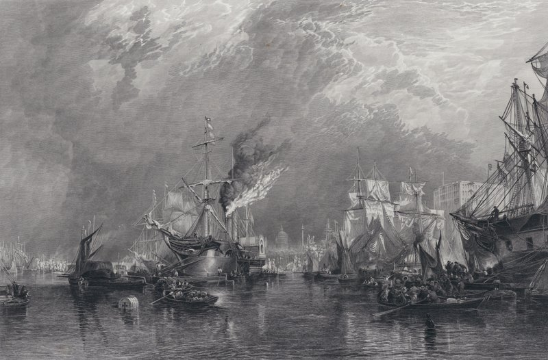 The Port of London by Samuel (after) Bough