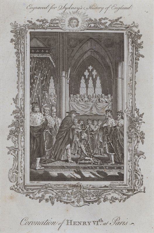 Coronation of Henry VIth at Paris by Samuel (after) Wale