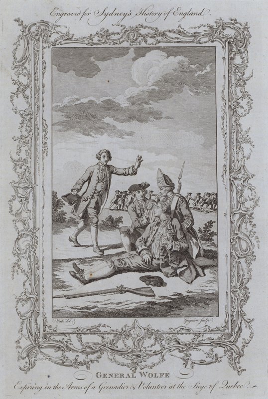 General Wolfe Expiring in the Arms of a Grenadier and Volunteer at the Siege of Quebec by Samuel (after) Wale