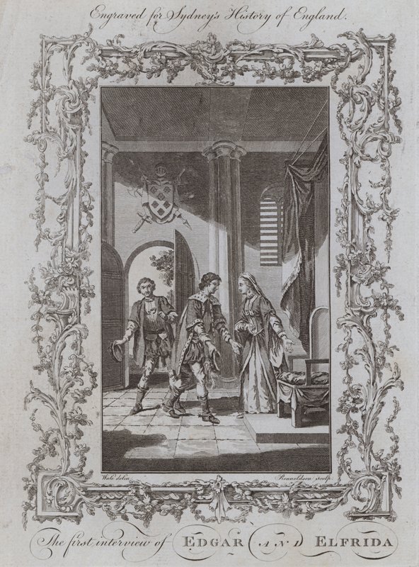 The first interview of Edgar and Elfrida by Samuel (after) Wale