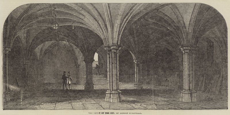 The Crypt of the City of London Guildhall by Samuel Read