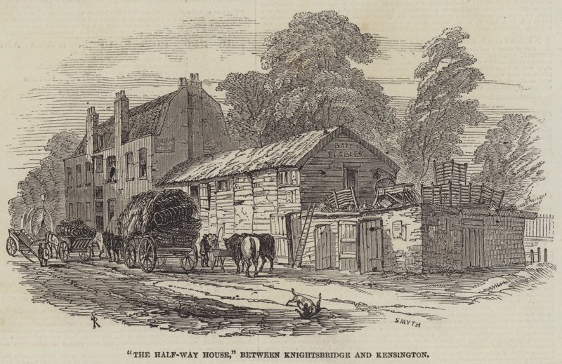The Half-Way House, between Knightsbridge and Kensington by Samuel Read