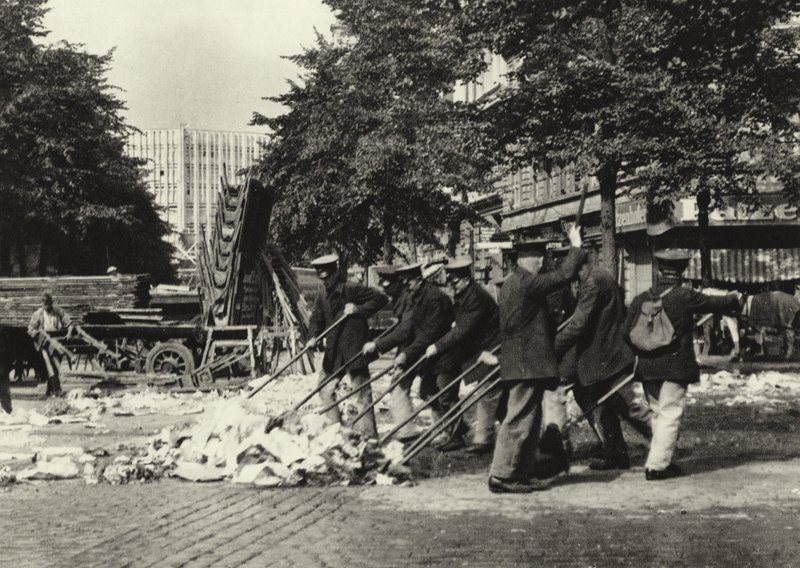 Berlin: Street Sweepers on the Wittenberg Platz by Sasha Stone