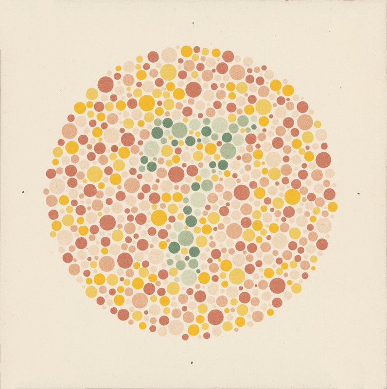 Ishihara color test to detect color blindness by School Japanese