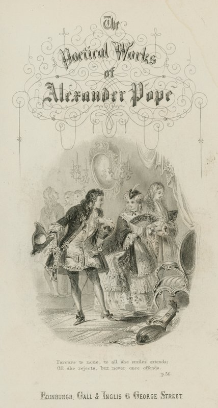 Scene from the Rape of the Lock, by Alexander Pope by Scottish School