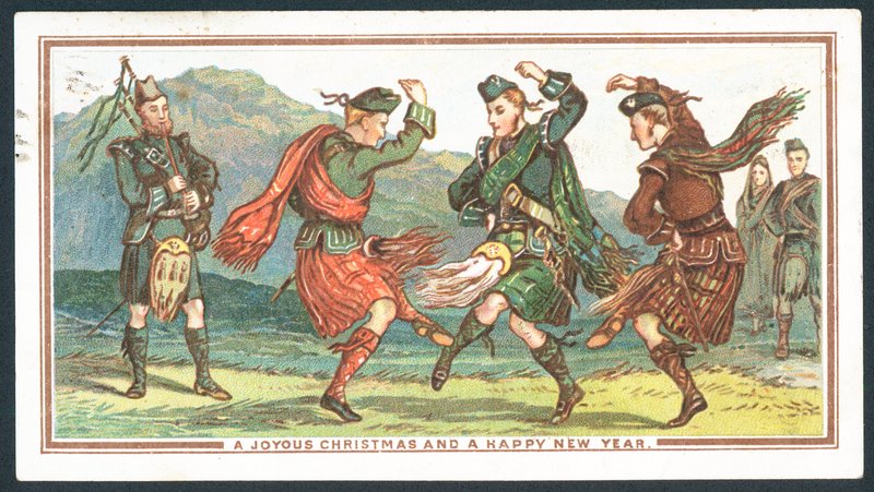 Scottish Christmas card by Scottish School