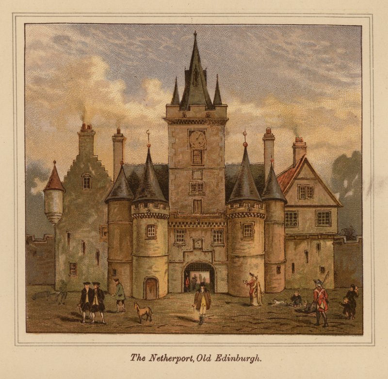 The Netherport, Old Edinburgh by Scottish School