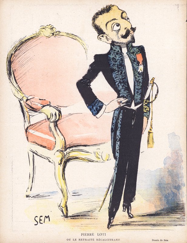 Pierre Loti, French Naval Officer and Novelist by Sem