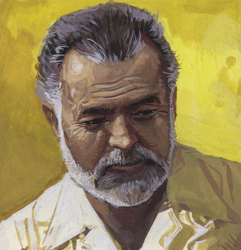 Ernest Hemingway by Severino Baraldi