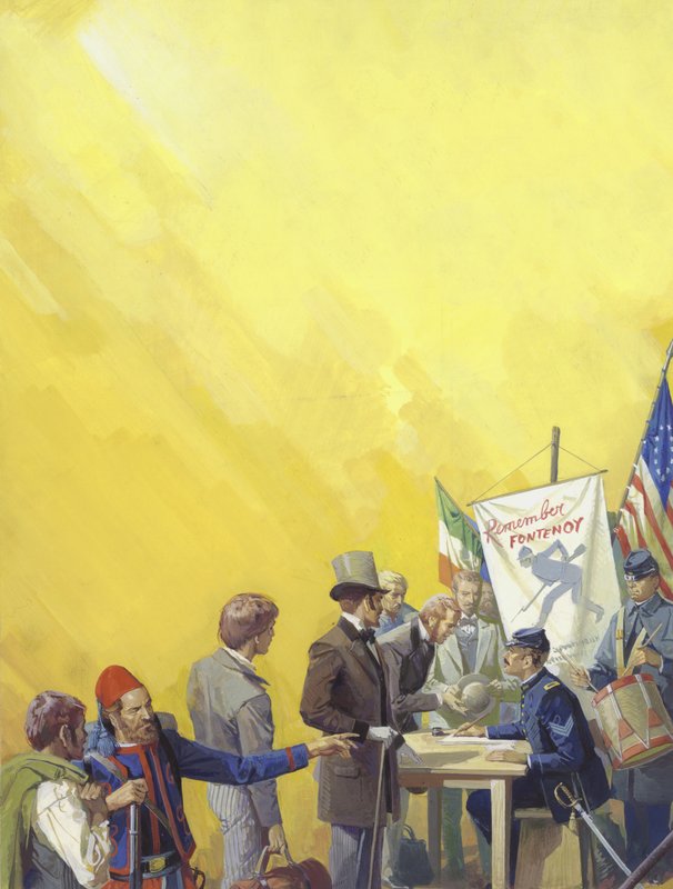 Irish recruitment for the American Civil War by Severino Baraldi