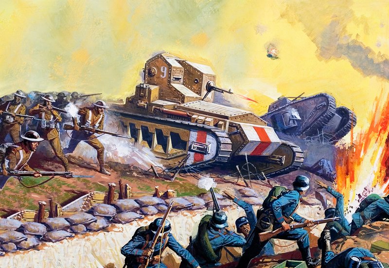 Tanks on the Western Front by Severino Baraldi