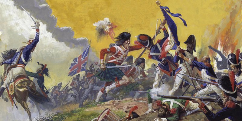 The Battle of Waterloo by Severino Baraldi