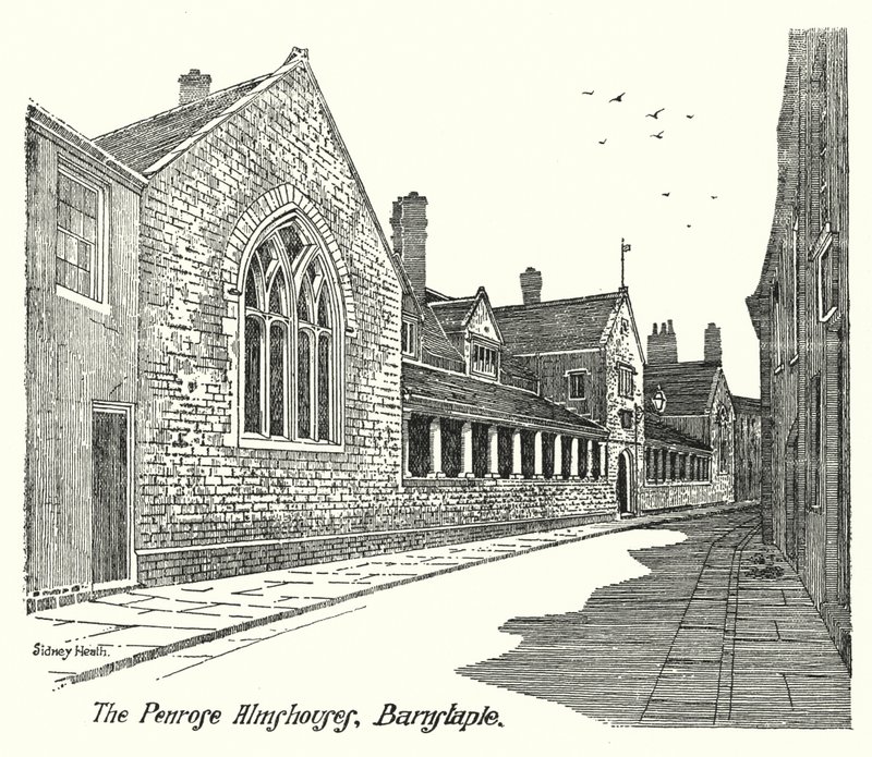 The Penrose Almshouses, Barnstaple by Sidney Heath