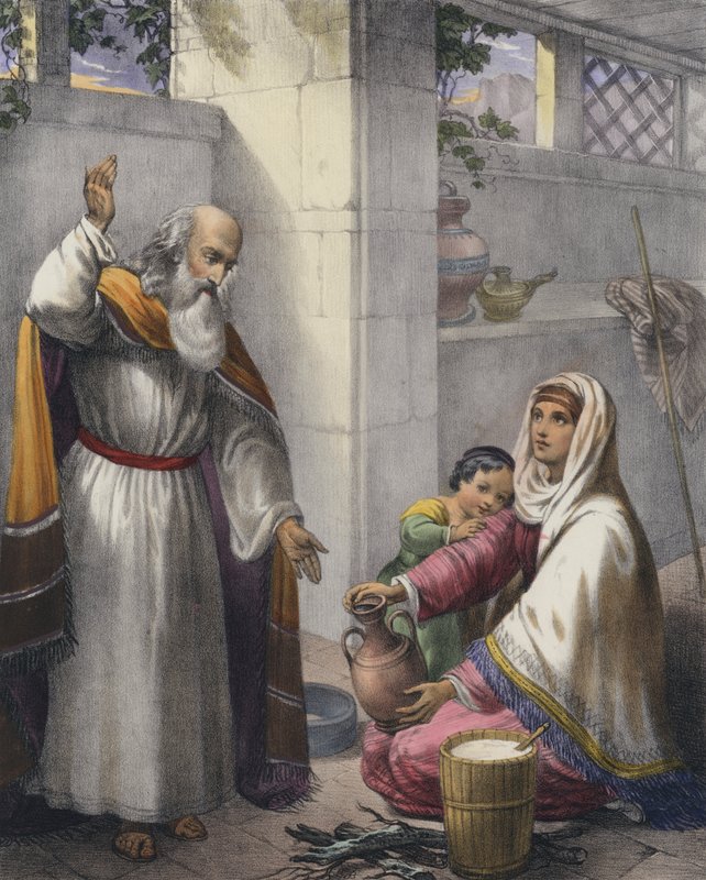 Elijah and the widow of Zarephath by Siegfried Detler Bendixen