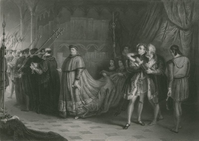 The Quarrel of Wolsey and Buckingham, King Henry VIII by Solomon Alexander Hart