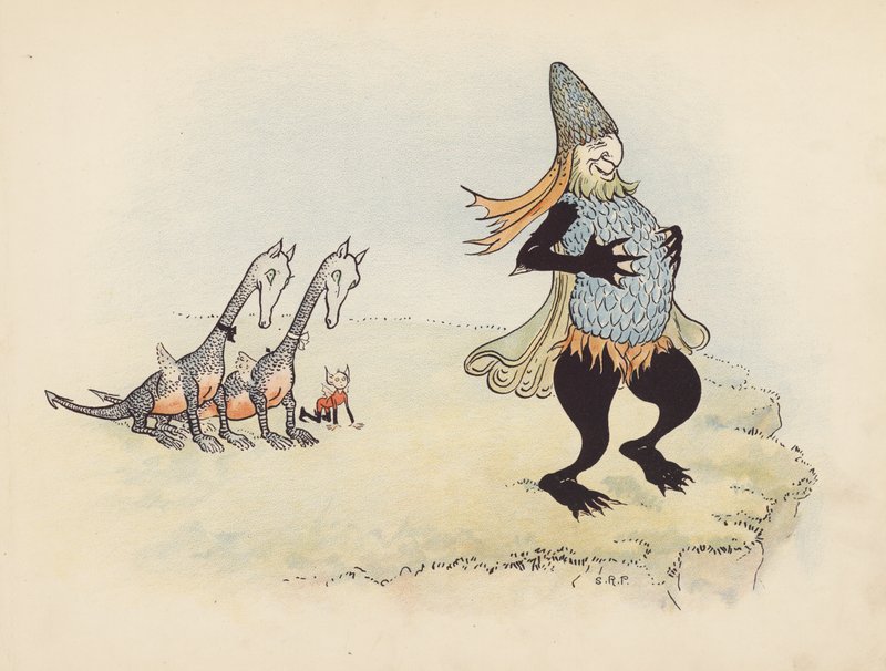 Illustration for Little Twin Dragons by Sophia Rosamond Praeger