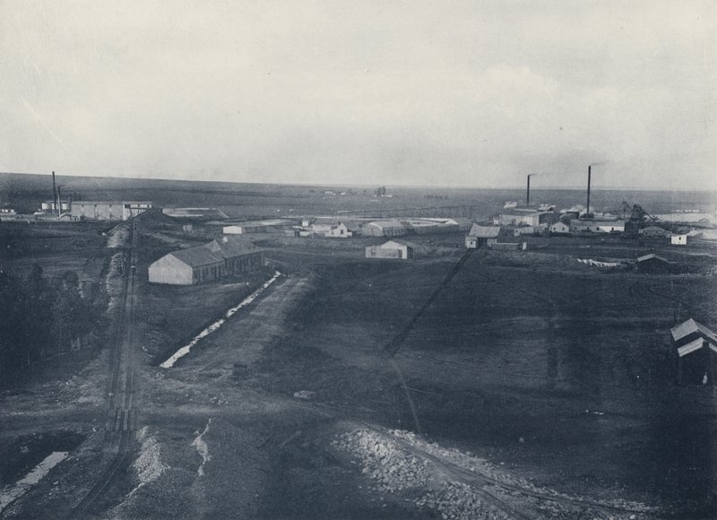 General View along the Main Reef (b/w photo) by South African Photographer