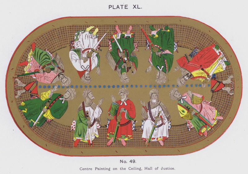 Centre Painting on the Ceiling, Hall of Justice by Spanish School