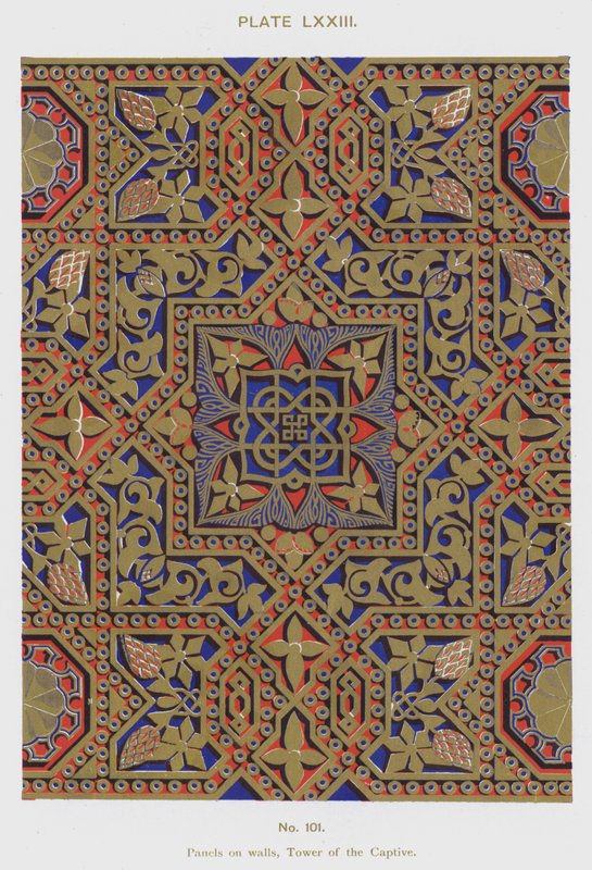 Panels on walls, Tower of the Captive by Spanish School