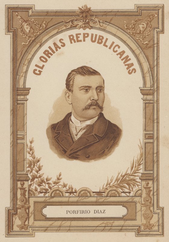 Porfirio Diaz, Mexican soldier and politician by Spanish School