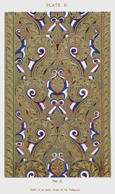Soffit of an arch, Court of the Fishpond by Spanish School