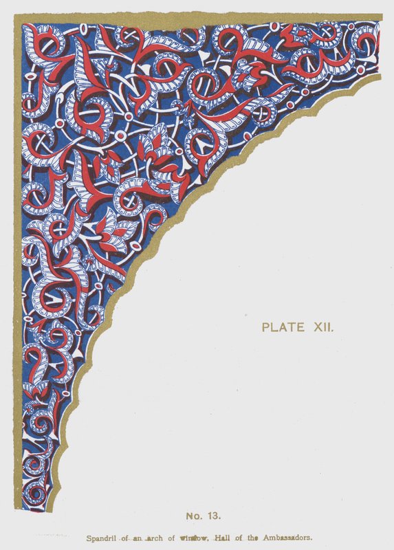 Spandril of an Arch of Window, Hall of the Ambassadors by Spanish School
