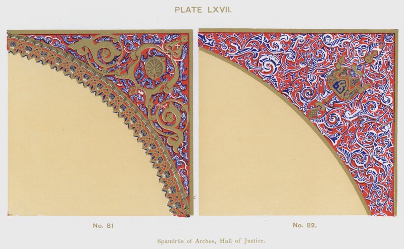 Spandrils of Arches, Hall of Justice by Spanish School