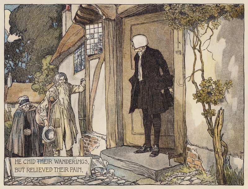Illustration for The Deserted Village by Oliver Goldsmith by Stephen Reid