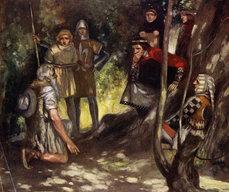 Saint Louis of France in the Wood of Vincennes by Stephen Reid