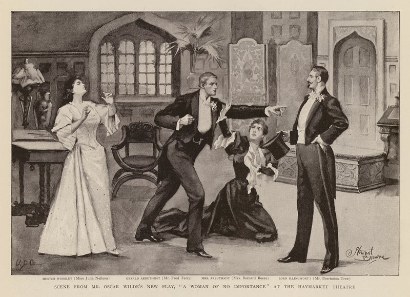 Scene from the play, A Woman of No Importance, by Oscar Wilde by Stewart Browne