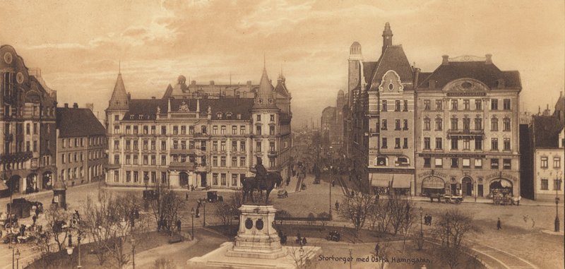 Malmo: Stortorget with East Harbour Street by Swedish Photographer