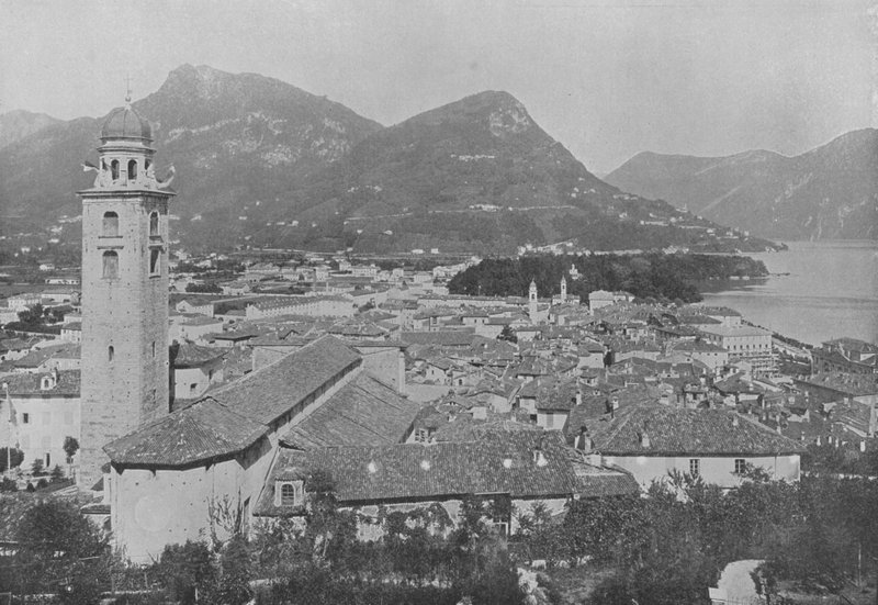 Lugano, Vue Generale et le Monte Bre by Swiss Photographer