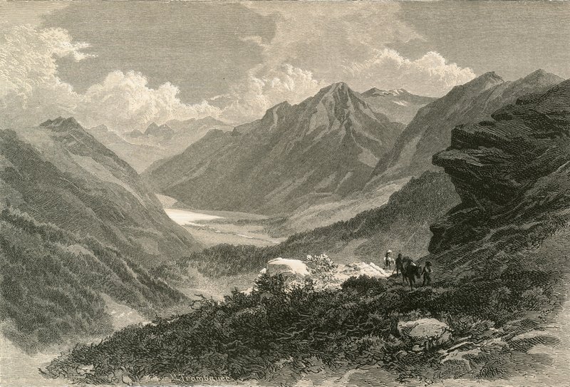 Scene in the Valley of Poschiavo, Southern Grisons by Swiss School