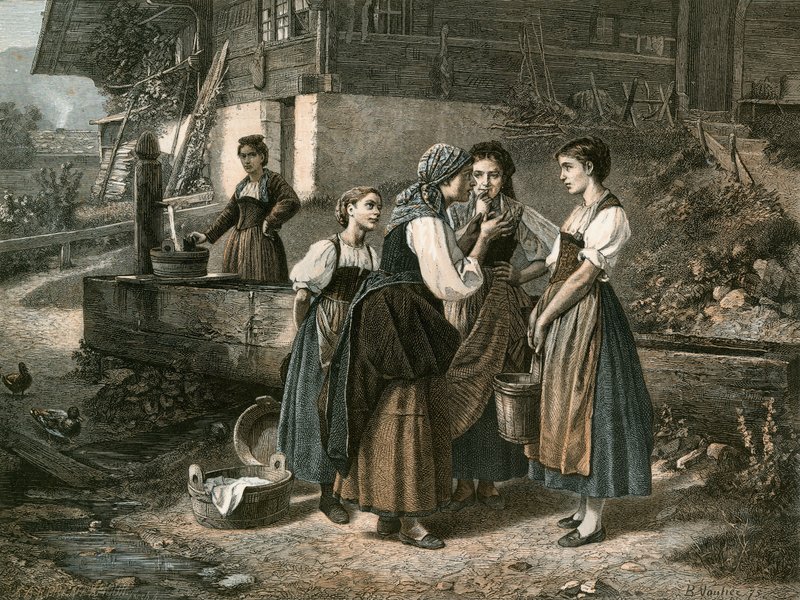 The secret at the Well, Canton Berne by Swiss School
