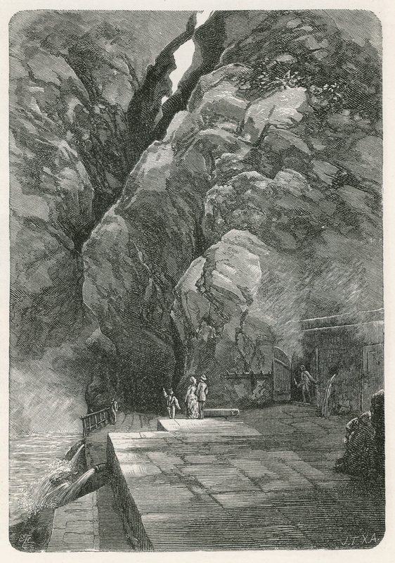 The sources of the Hot Springs at Pfaffers by Swiss School