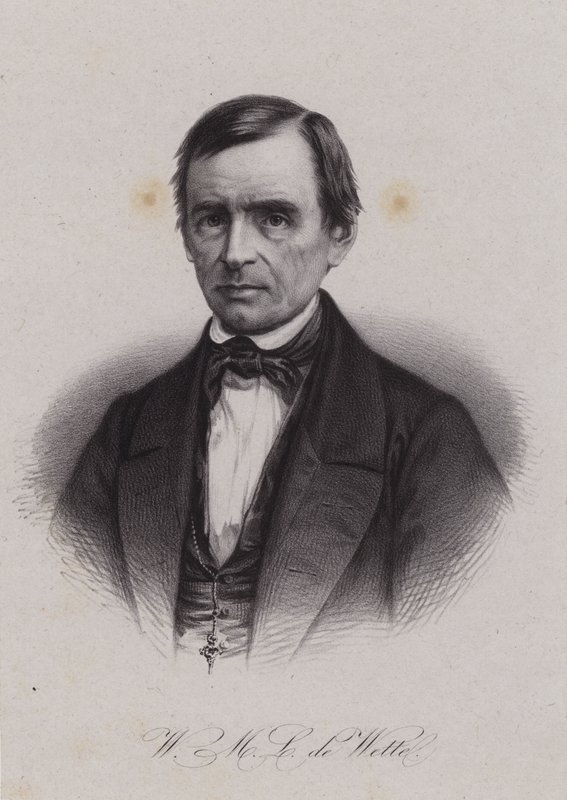 Wilhelm Martin Leberecht de Wette, German born Swiss theologian and biblical scholar by Swiss School