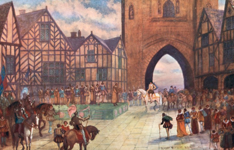Visit of King James I to Chester, 1617 AD by Sydney Herbert