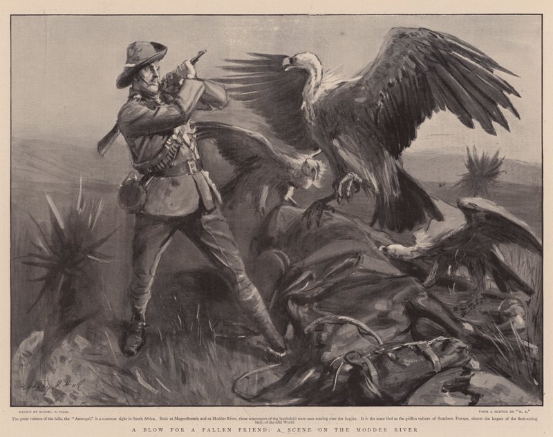 A Blow for a Fallen Friend, a Scene on the Modder River by Sydney Prior Hall