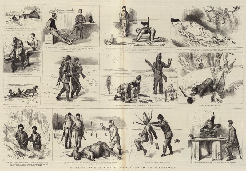 A Hunt for a Christmas Dinner in Manitoba by Sydney Prior Hall